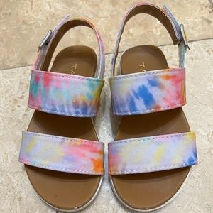 Toddler Girl Size 6 Sandal - Tahari- Multi color-